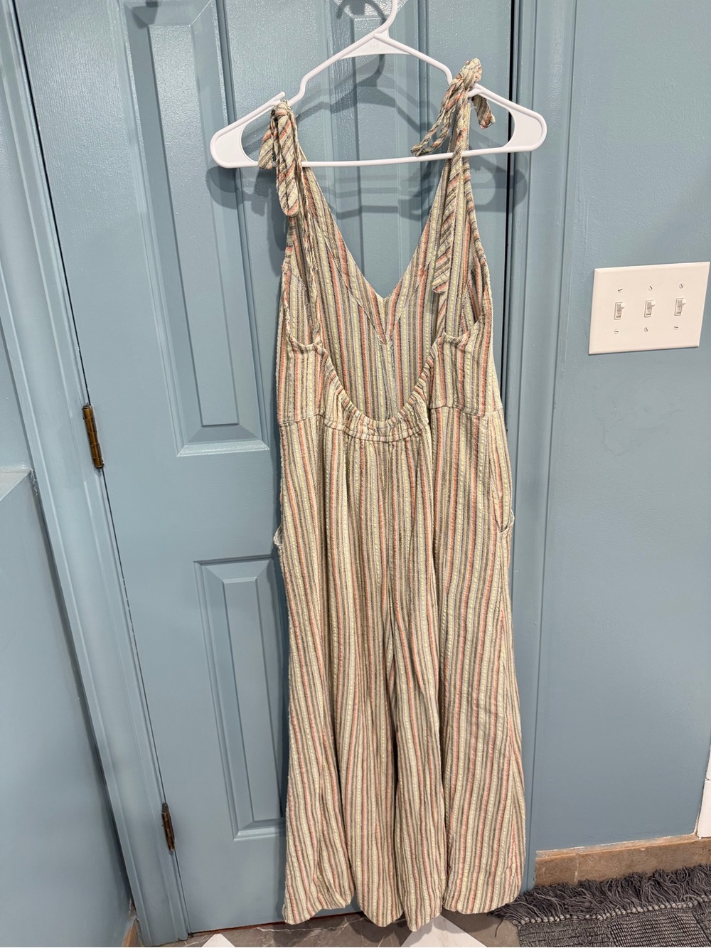 Free People Striped Tie Shoulder Jumpsuit - Picture 2 of 3